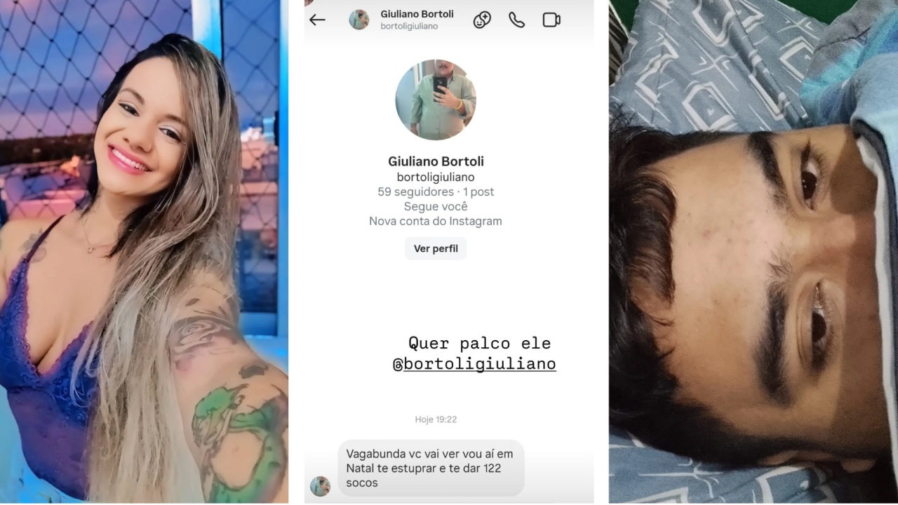 Juliana Santos expõe ameaça que recebeu nas redes sociais após ter sido espancada pelo namorado com 61 socos