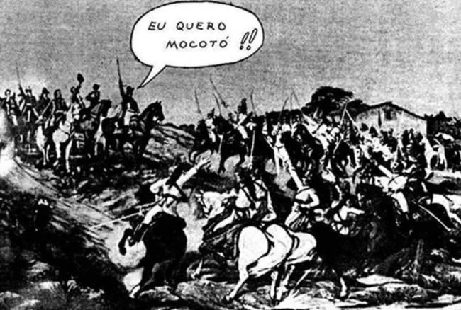 Charge publicada no jornal Pasquim que levou à prisão de Jaguar