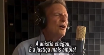 ‘Batom na estátua não apaga a esperança’: Crivella canta música gospel pró-anistia no Congresso
