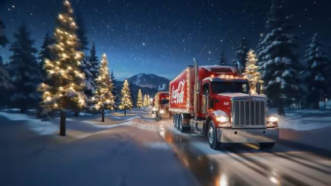 Caminhao coca cola IA campanha Natal polemica