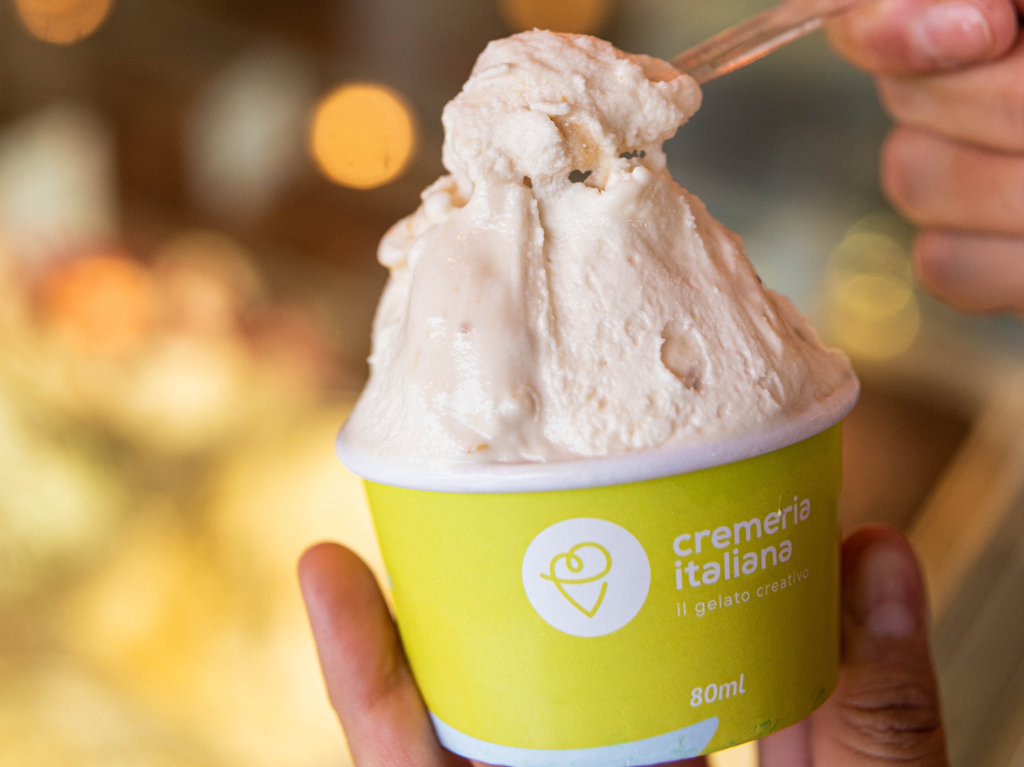 Cremeria Italiana: sabor am&ecirc;ndoa e chocolate branco