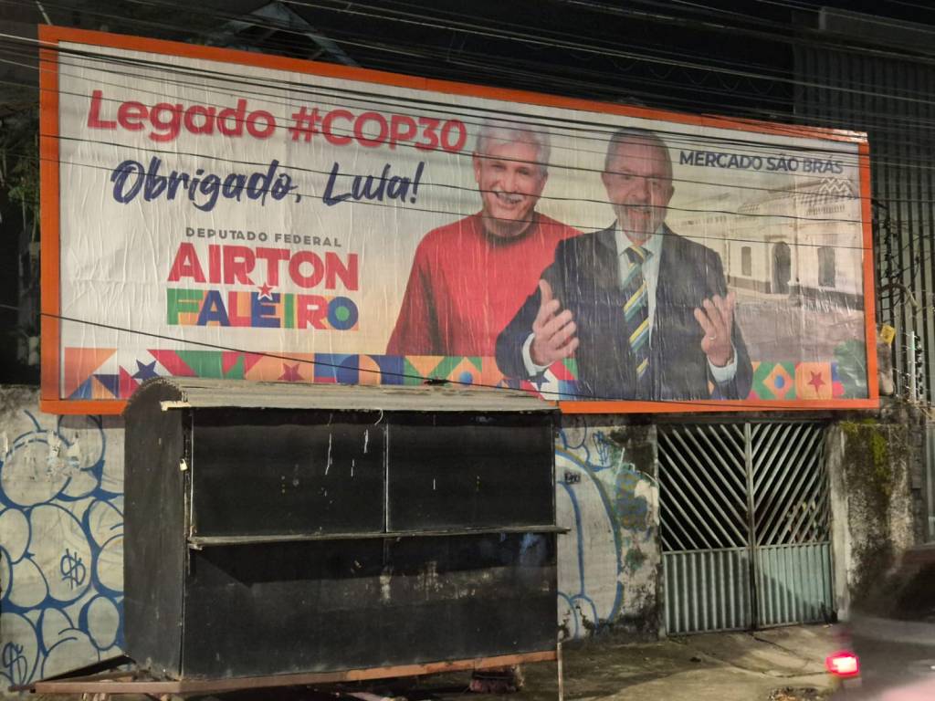 A um ano da eleição, Lula aparece em propaganda por ‘legado da COP30’