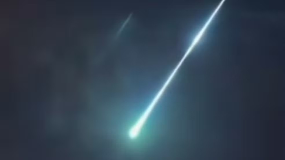 Meteoro cruza o céu do Nordeste e é registrado em vídeo