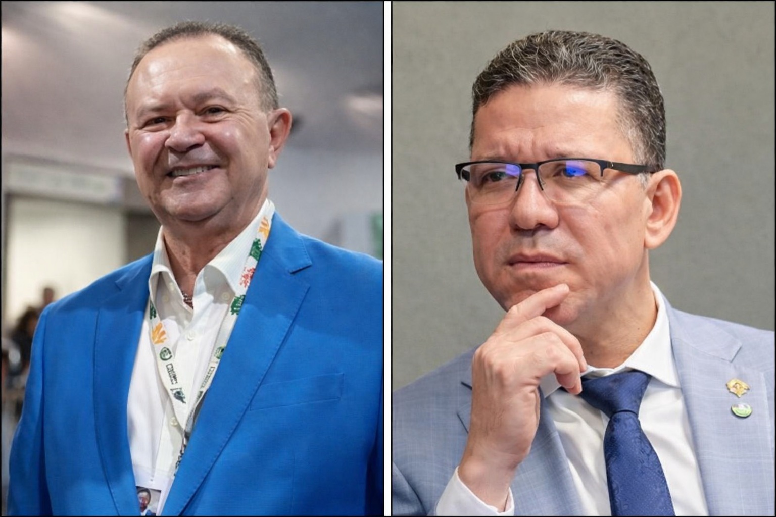 ELEIÇÕES - Os governadores Carlos Brandão, do Maranhão; e Marcos Rocha, de Rondônia