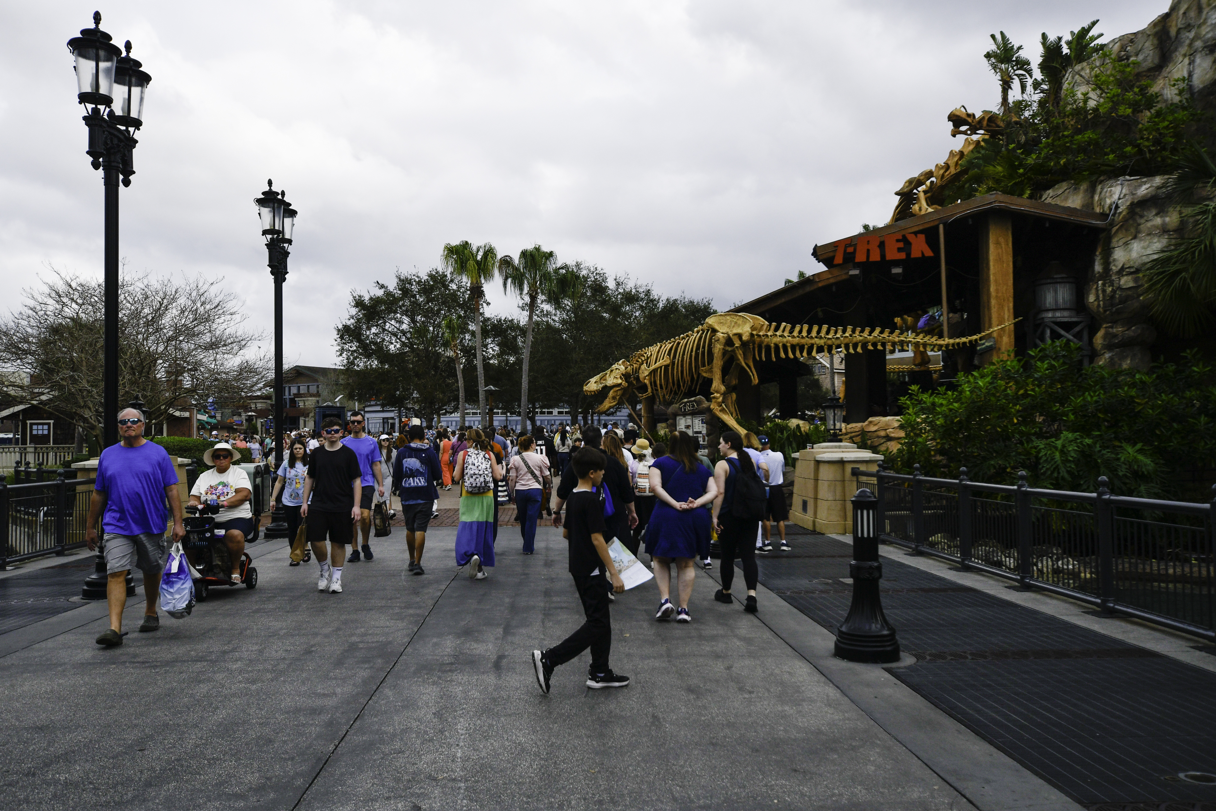 Visitors At Disney Springs In Florida