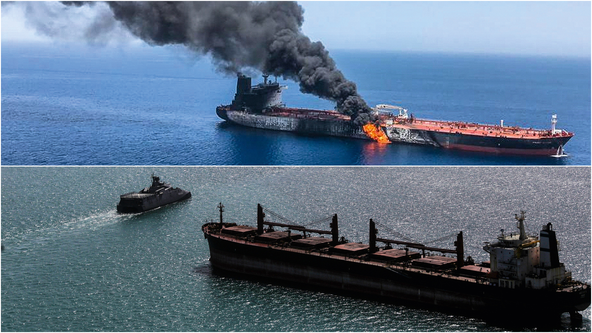Navio em chamas no Golfo Pérsico e tráfego bloqueado no Estreito de Ormuz: tensão na principal rota do petróleo mundial