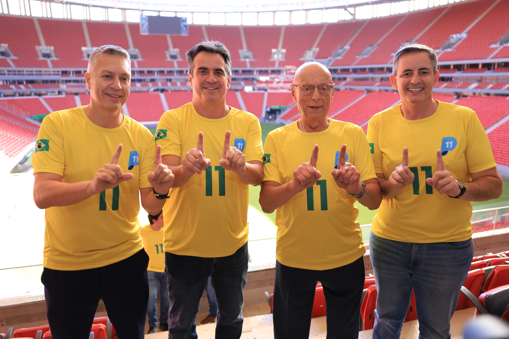 Ciro Nogueira e candidatos do PP ‘invadem’ Estádio Mané Garrincha em Brasília