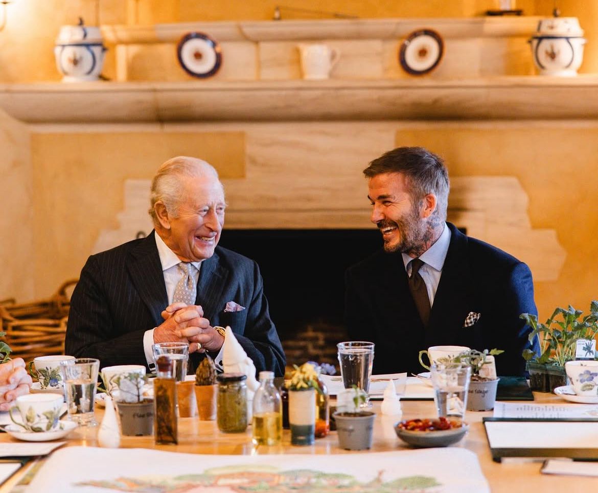 O novo projeto de Rei Charles III com David Beckham