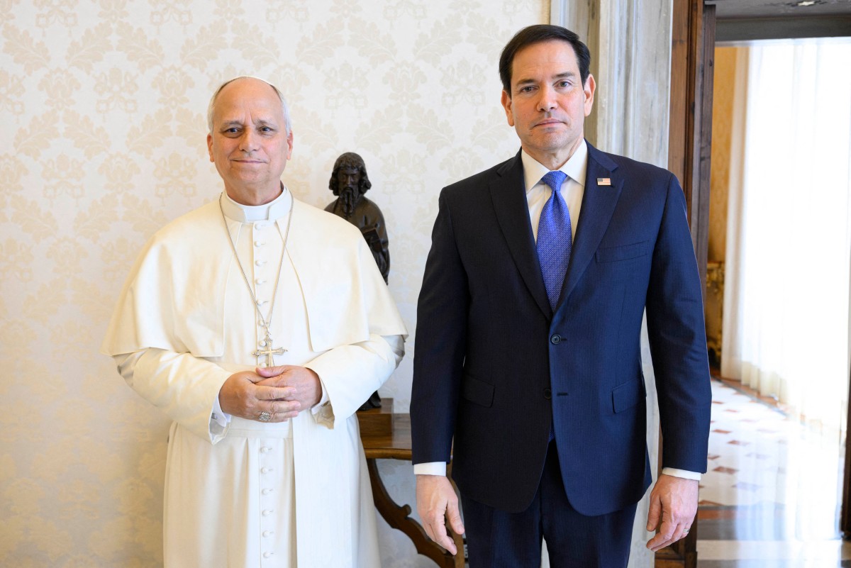 Após reunião com Rubio, papa Leão XIV pede a Deus para que líderes ‘acalmem o rancor’