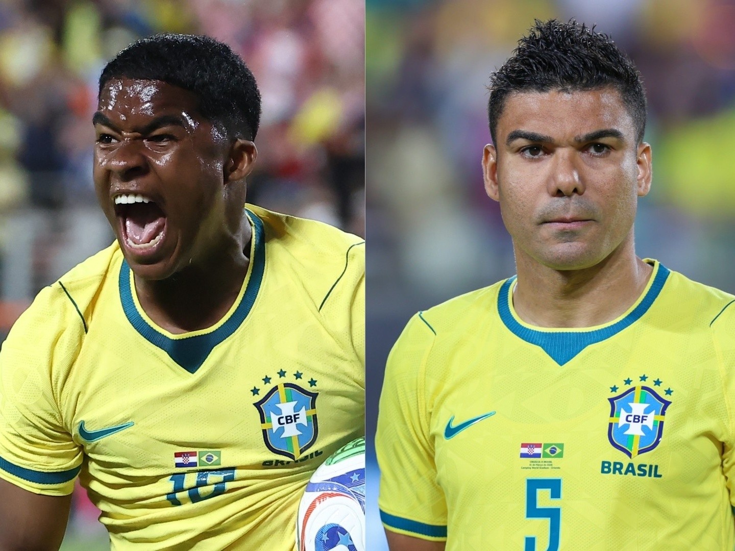 Casemiro x Endrick: o vilão e o mocinho da seleção de Ancelotti