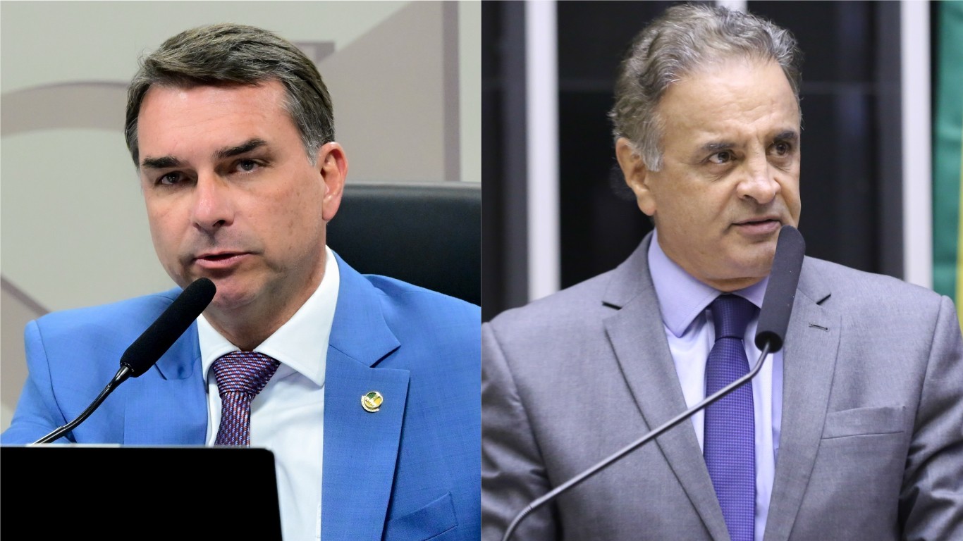 ‘Estamos divididos’, diz Aécio sobre impasse no PSDB por apoio a Flávio
