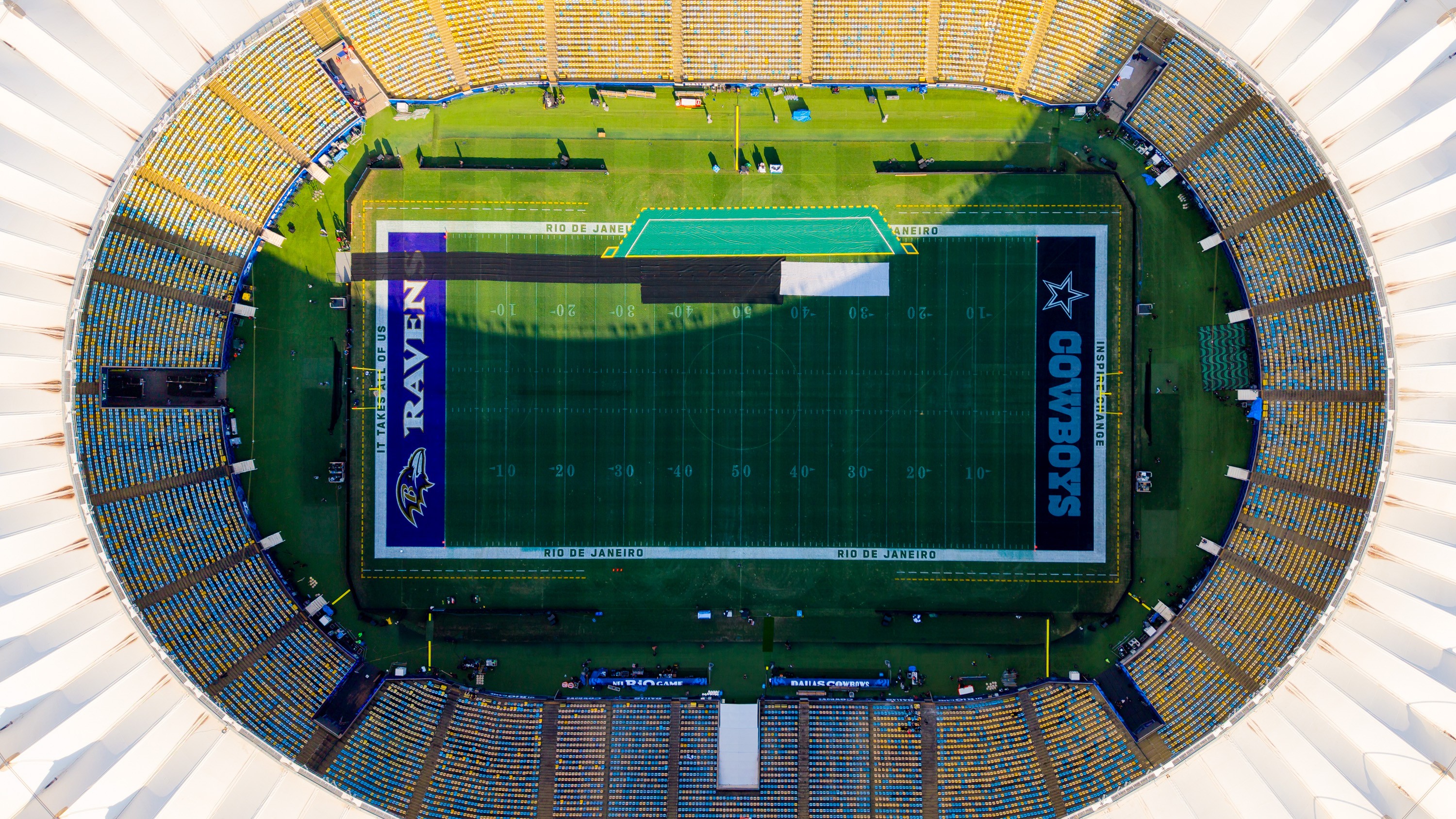 NFL no Brasil: o que Ravens e Cowboys disseram sobre o gramado do Maracanã
