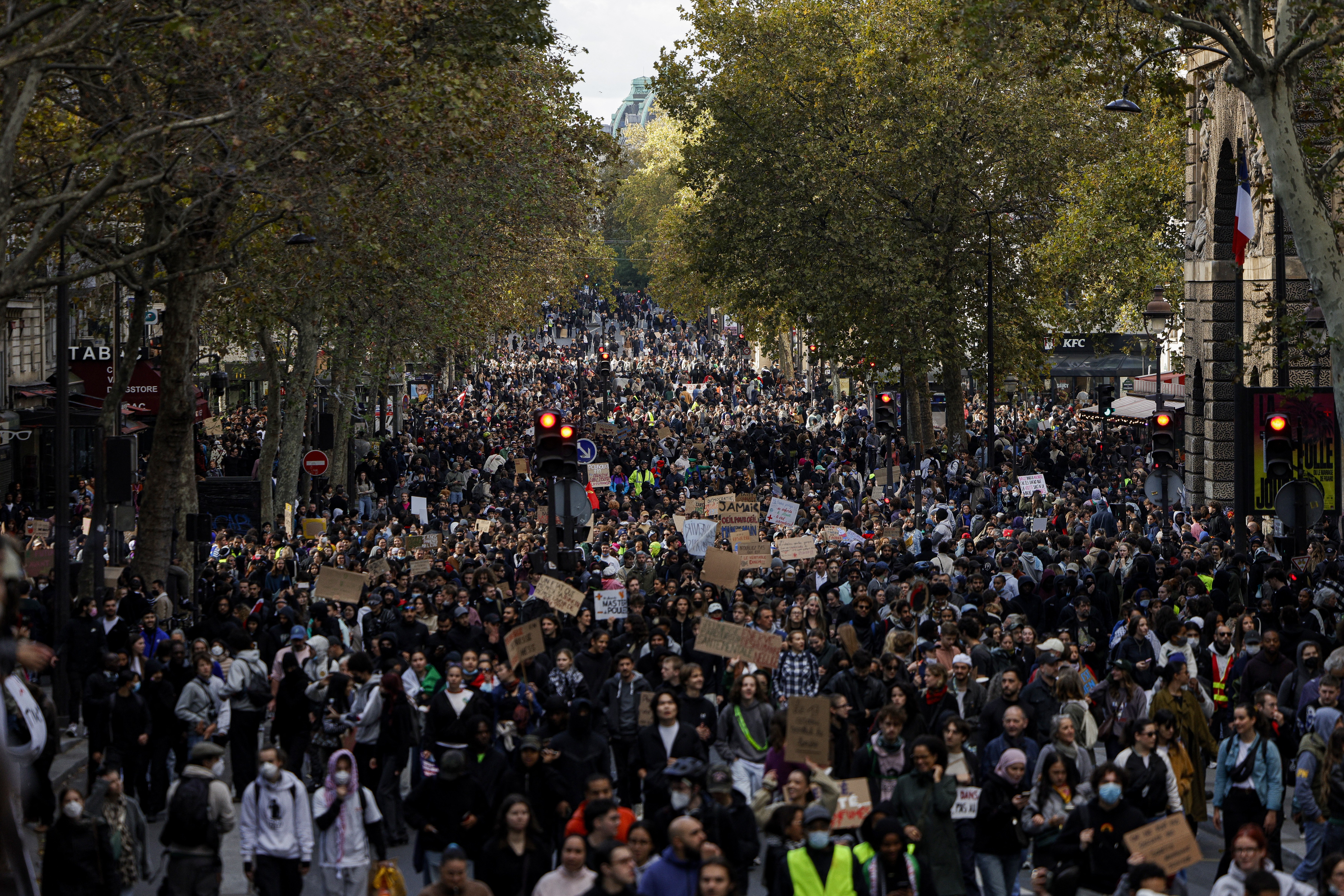 Meio milhão de pessoas vão às ruas e 400 são presas em protestos na França